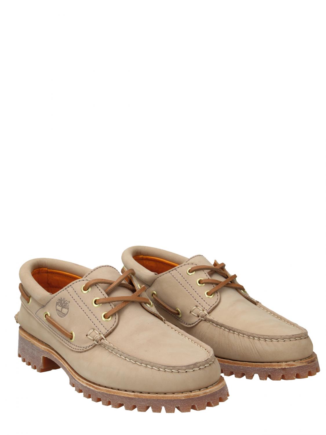 Timberland Authentics 3 Eye Classic Lederschuhe Stein - Einkaufen 