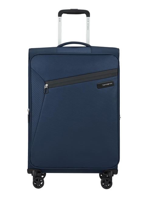 SAMSONITE LITEBEAM Mittelgroßer erweiterbarer Trolley Mitternachtsblau - Halbharte Trolleys