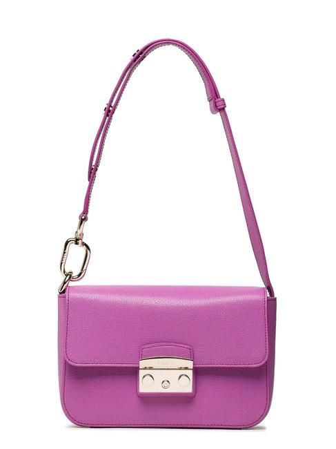 FURLA METROPOLIS Umhängetasche aus Kalbsleder violett - Damentaschen
