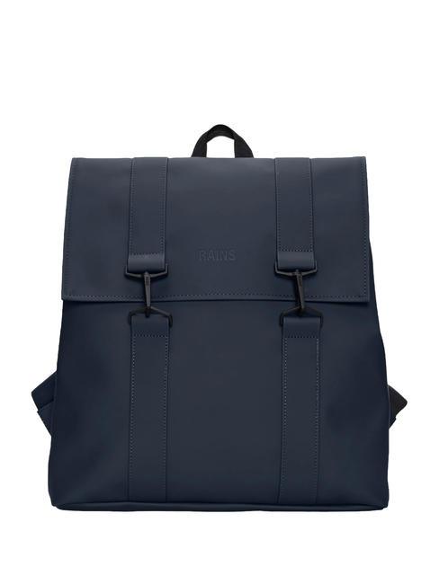 RAINS MSN BAG Wasserdichter City-Rucksack Marine - Rucksäcke für Schule &amp; Freizeit