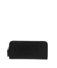 TWINSET EMBOSSED LOGO Geldb&ouml;rse mit umlaufendem Rei&szlig;verschluss - Brieftaschen Damen