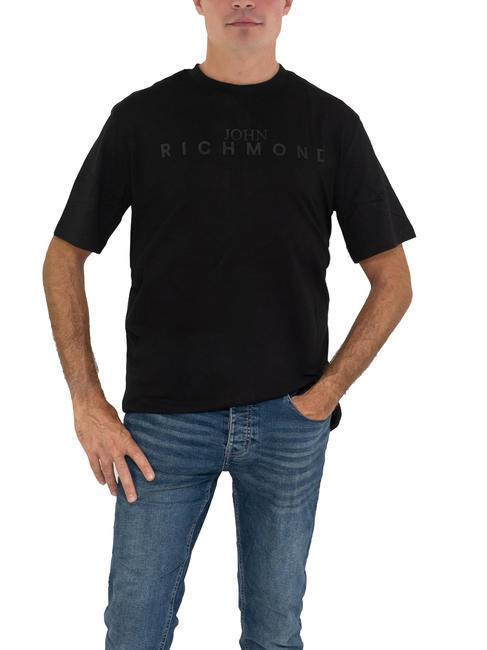 JOHN RICHMOND ELVINS Basic-T-Shirt schwarz/schwarz - Herren-T-Shirts