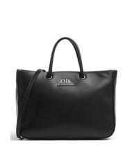 ARMANI EXCHANGE PLAQUE LOGO Handtasche mit Schultergurt Schwarz - Damentaschen - 1