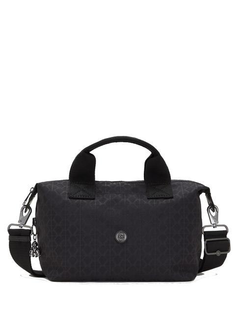 KIPLING KALA Handtasche mit Schultergurt Signatur schwarz qvc - Damentaschen