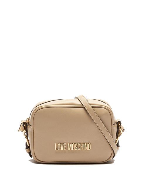 LOVE MOSCHINO BELTED Mini-Umhängetasche für Kameras Creme - Damentaschen