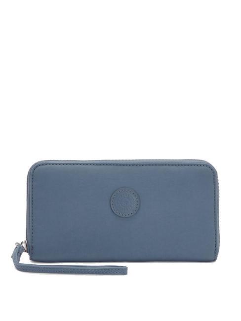 KIPLING IMALI Großes Portemonnaie mit Reißverschluss bürstenblauer weicher Twill - Brieftaschen Damen