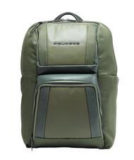 PIQUADRO WALLABY Rucksack aus Leder und Stoff, 14-Zoll-PC-Halter - PC-Rucks&auml;cke