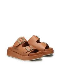 DOCKSTEPS CATALINA Hohe Slipper-Sandale aus Leder Cognac - Damenschuhe - 1