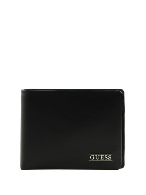 GUESS NEW BOSTON Ledergeldbörse SCHWARZ - Brieftaschen Herren