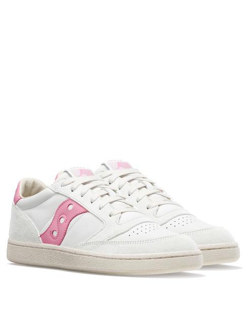 SAUCONY JAZZ COURT Ledersneaker weiß/rosa - Herrenschuhe