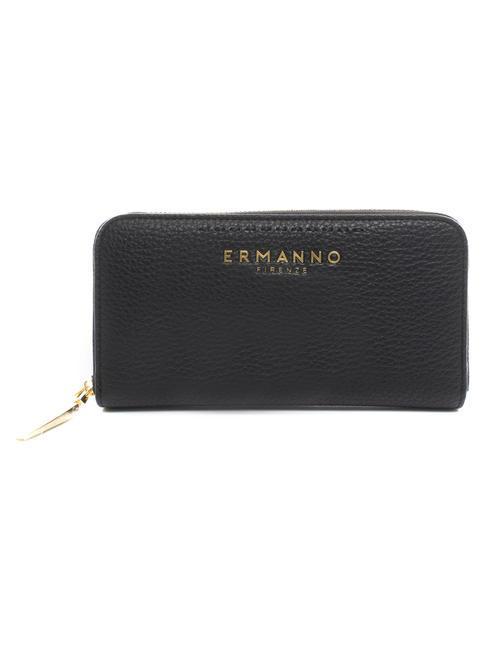ERMANNO SCERVINO PETRA Geldbörse mit umlaufendem Reißverschluss Schwarz - Brieftaschen Damen