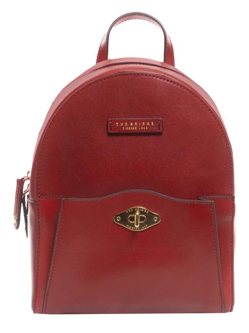 THE BRIDGE BARBARA Lederrucksack Johannisbeere / Gold - Damentaschen