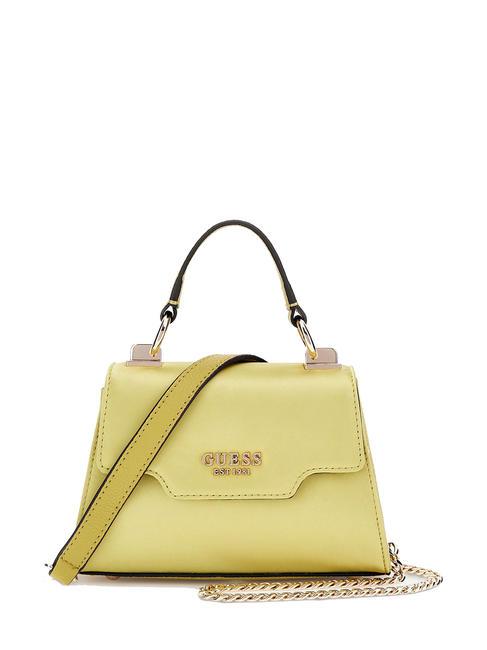 GUESS VELINA Mini-Handtasche mit Schultergurt Chartreuse - Damentaschen