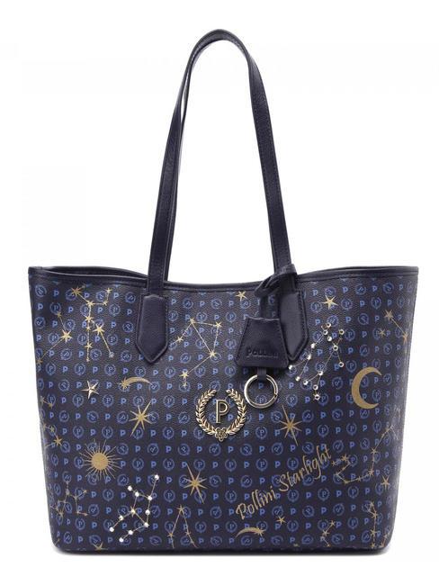 POLLINI HERITAGE STARLIGHT Schulter-Shopper-Tasche Heidelbeere - Damentaschen