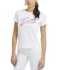 GUESS SHADED Baumwoll-T-Shirt mit Rundhalsausschnitt - T-Shirts und Tops f&uuml;r Damen