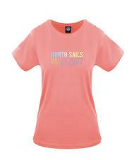 NORTH SAILS LOGO MIRROR Baumwoll t-shirt - T-Shirts und Tops für Damen