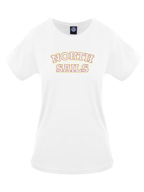 NORTH SAILS LOGO PRINT Baumwoll t-shirt Weiß - T-Shirts und Tops für Damen