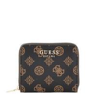 GUESS LAUREL Logo Mini-Geldb&ouml;rse mit umlaufendem Rei&szlig;verschluss - Brieftaschen Damen