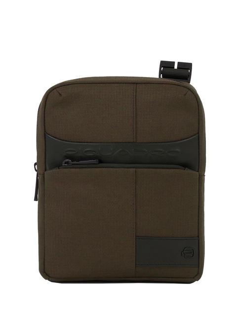 PIQUADRO WOLLEM iPad Mini-Tasche aus Stoff und Leder GRÜN - Umhängetaschen Herren