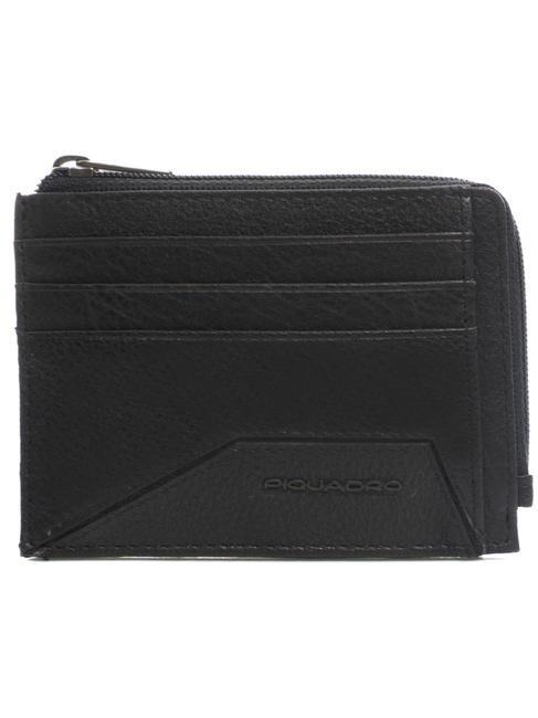 PIQUADRO W118 RFID-Kartenhalter mit Reißverschluss Schwarz - Brieftaschen Herren
