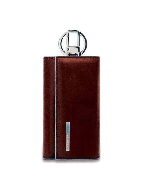 PIQUADRO BLUE SQUARE Linie BLAUES QUADRAT MAHAGONI - Schlüsselanhänger und Schlüsseletuis