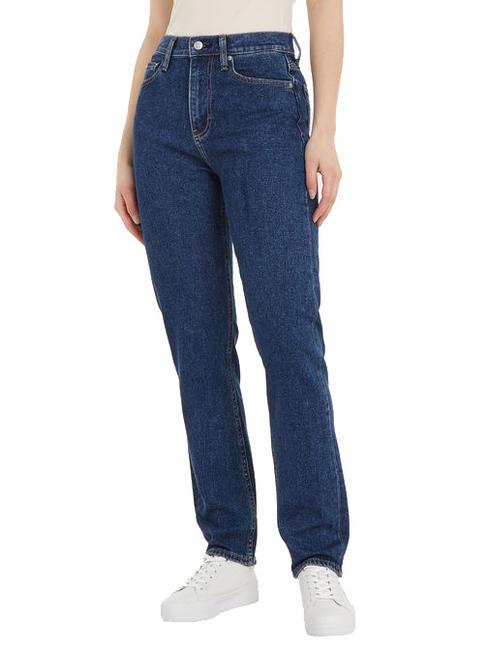 CALVIN KLEIN CKJ AUTHENTIC STRAIGHT Slim-Fit-Jeans mittlerer Jeansstoff - Damenjeans