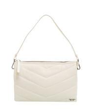 TOSCA BLU PAN CAKE Ledertasche mit Schultergurt Wei&szlig; - Damentaschen - 1