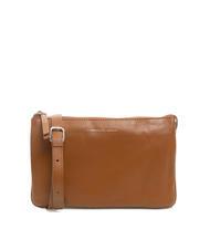 TOSCA BLU BASIC Umh&auml;ngetasche aus Leder BRAUN - Damentaschen - 1