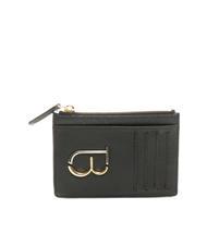 TOSCA BLU TB LOGO Kartenetui aus Leder mit Rei&szlig;verschluss Schwarz - Brieftaschen Damen - 1