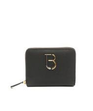 TOSCA BLU BASIC Mittelgro&szlig;e Lederbrieftasche mit umlaufendem Rei&szlig;verschluss Schwarz - Brieftaschen Damen - 1