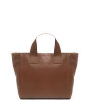 TOSCA BLU FRAPPE Ledertasche mit Schultergurt Dunkelbraun - Damentaschen - 1