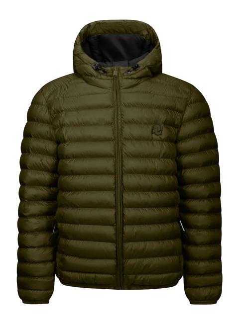 INVICTA BASIC Kurze Jacke mit Kapuze Militär - Daunenjacken für Herren