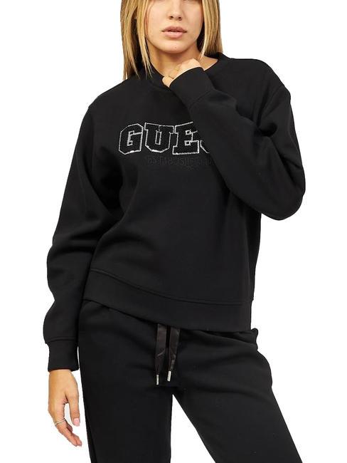 GUESS CHANDAIL Sweatshirt mit Rundhalsausschnitt und Logo jetbla - Sweatshirts Damen