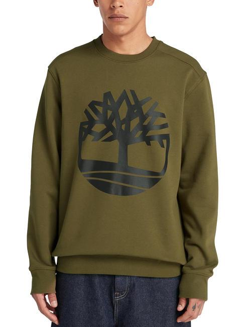TIMBERLAND TREE LOGO Sweatshirt mit Rundhalsausschnitt dunkeloliv/schwarz - Sweatshirts Herren