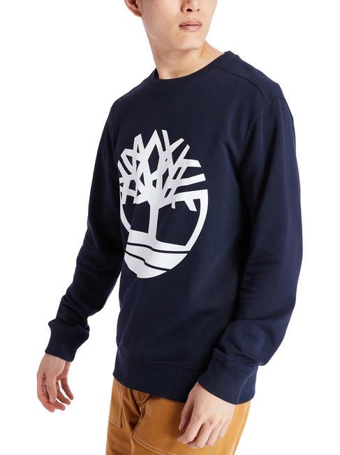 TIMBERLAND TREE LOGO Sweatshirt mit Rundhalsausschnitt dunkles Saphirweiß - Sweatshirts Herren
