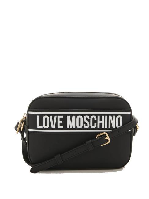 LOVE MOSCHINO PRINT BAG Schulterkameratasche Schwarz - Damentaschen