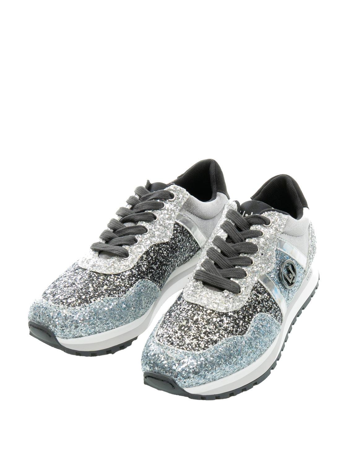Sneakers silber glitzer Clearance