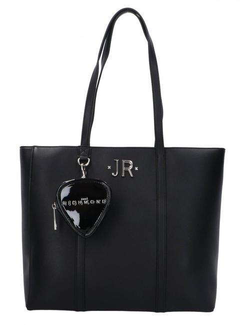 JOHN RICHMOND DHIMA Einkaufstasche mit Beutel schwarz/silv - Damentaschen