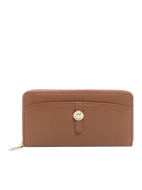COCCINELLE DORA Große Lederbrieftasche mit umlaufendem Reißverschluss BRULE - Brieftaschen Damen