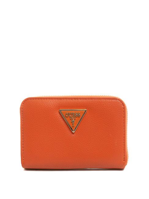 GUESS MERIDIAN Mittelgroße Geldbörse mit Rundum-Reißverschluss Orange - Brieftaschen Damen