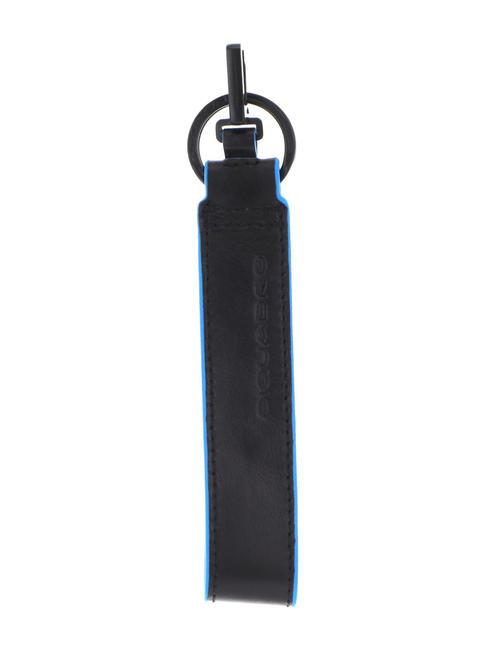 PIQUADRO B2 REVAMP Schlüsselanhänger aus Leder mit Karabiner Schwarz - Schlüsselanhänger und Schlüsseletuis