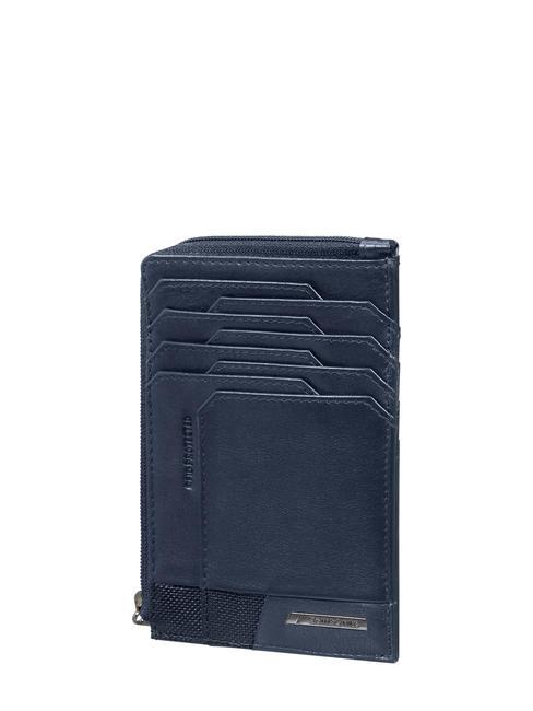 SAMSONITE PRO-DLX 6 Kartenetui/Geldbörse aus Leder Nachtblau - Brieftaschen Herren