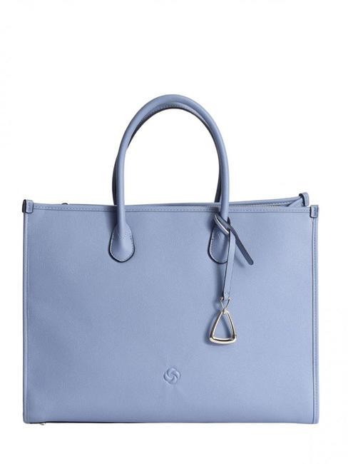 SAMSONITE NEVERENDING Handtasche, mit Schultergurt, 15,6 "PC-Halterung blauer Jeansstoff - Damentaschen