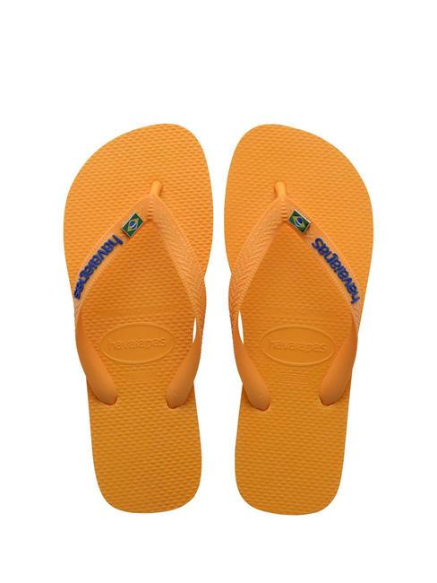 HAVAIANAS BRASIL LAYERS Flip Flops orange zitrus - Schuhe Unisex