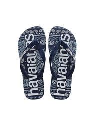 HAVAIANAS TOP LOGOMANIA FASHION Gummi-Flip-Flops Navy blau - Schuhe Unisex - 1