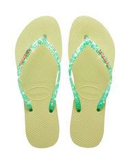 HAVAIANAS SLIM GLITTER FLOURISH Flip-Flops aus Gummi - Damenschuhe