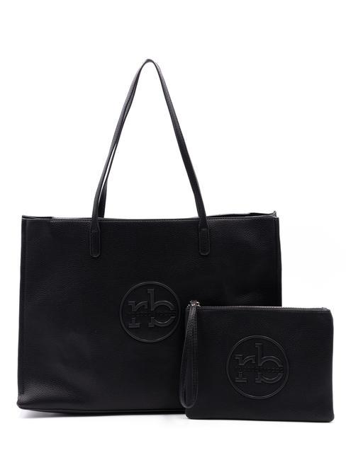 ROCCOBAROCCO OLIVIA Große Einkaufstasche mit Beutel Schwarz - Damentaschen