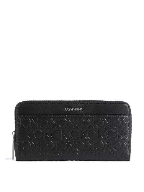 CALVIN KLEIN MUST RFID-Geldbörse mit umlaufendem Reißverschluss ckschwarz - Brieftaschen Damen
