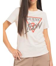 GUESS ICON T-Shirt mit Nieten - T-Shirts und Tops f&uuml;r Damen