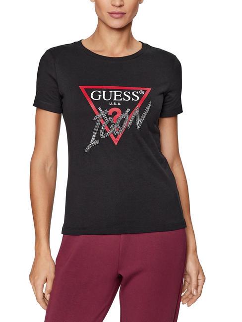 GUESS ICON T-Shirt mit Nieten jetbla - T-Shirts und Tops für Damen